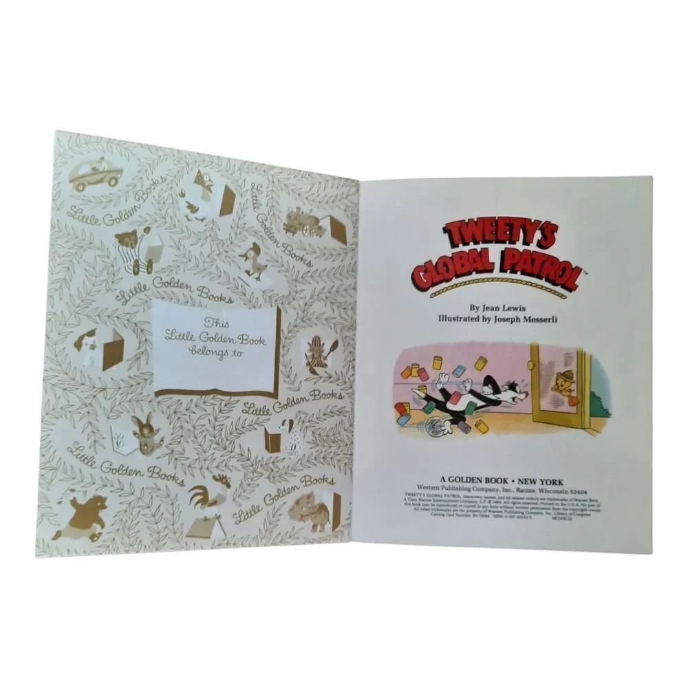 Tweety's Global Patrol Little Golden Book - Picture 2 of 2